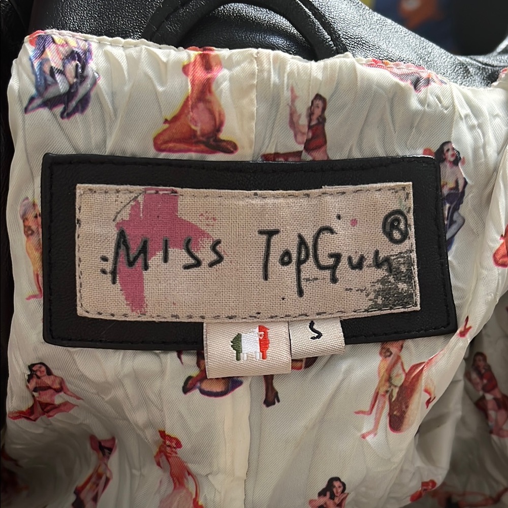 Miss Top Gun leather Jacket